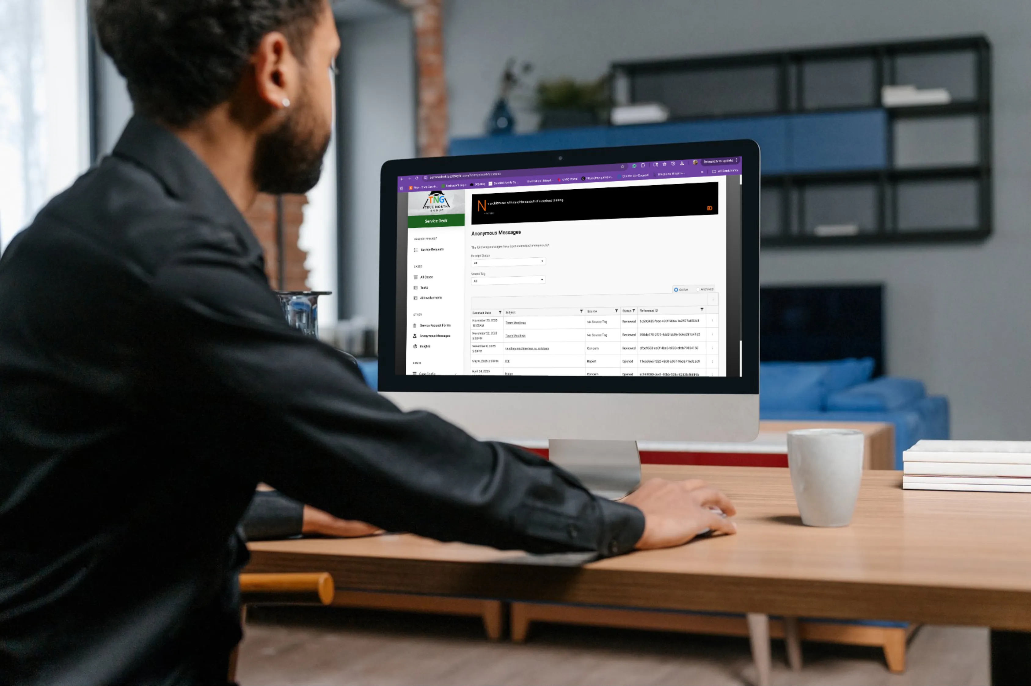 BestDayHR anonymous messages dashboard for sensitive workplace issues